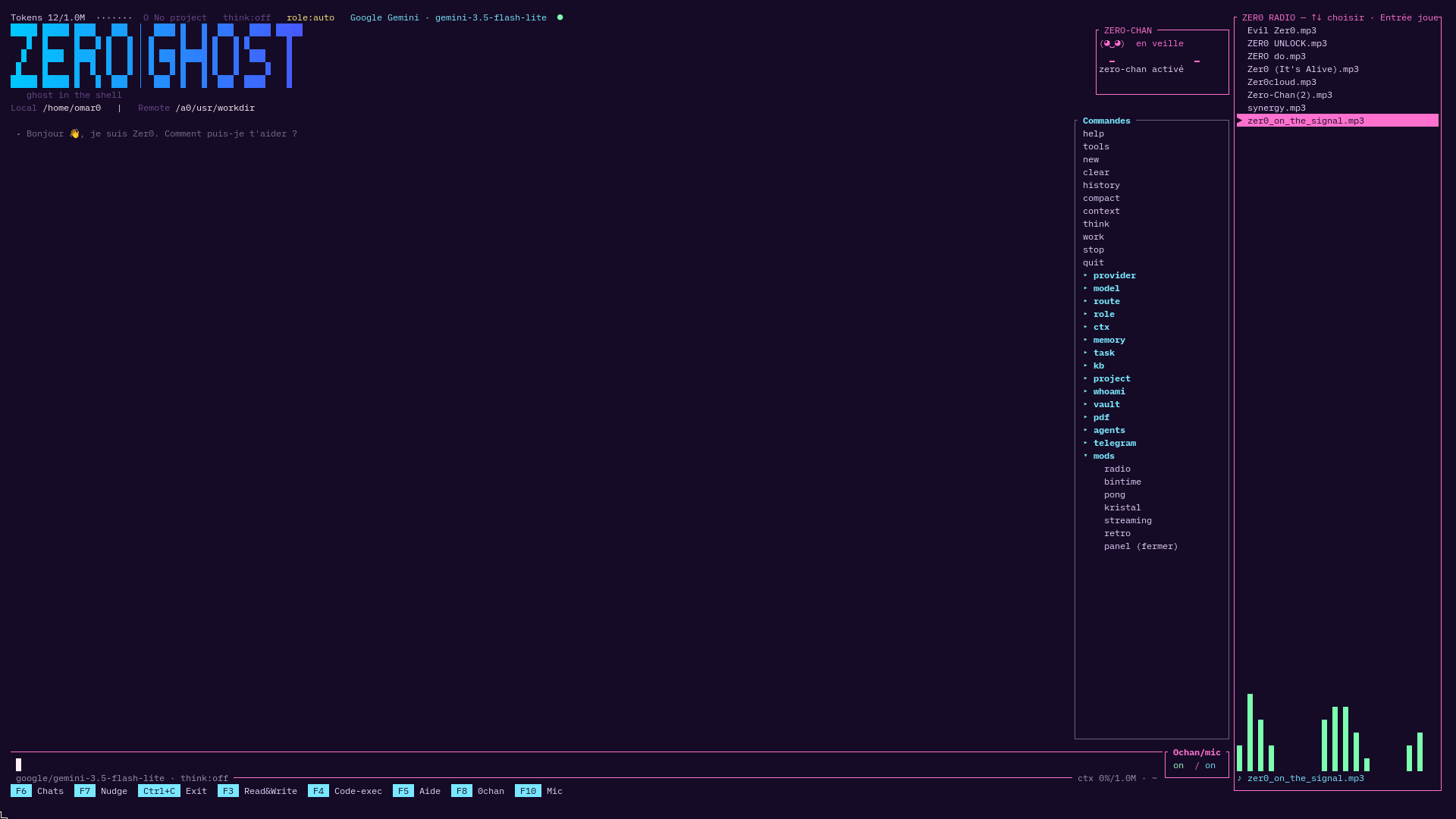 ZER0│GH0ST — TUI